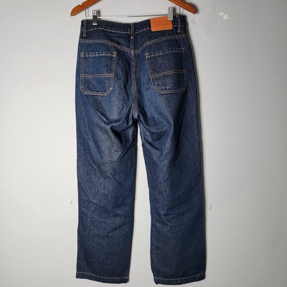 Princess Polly High Rise Straight Jeans Women 6 Dark Wash Recycled Cotton Eco - Picture 3 of 12